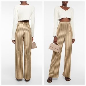 JACQUEMUS Off-White & Taupe 'La Maille Santon' Sweater Size 38 NWT